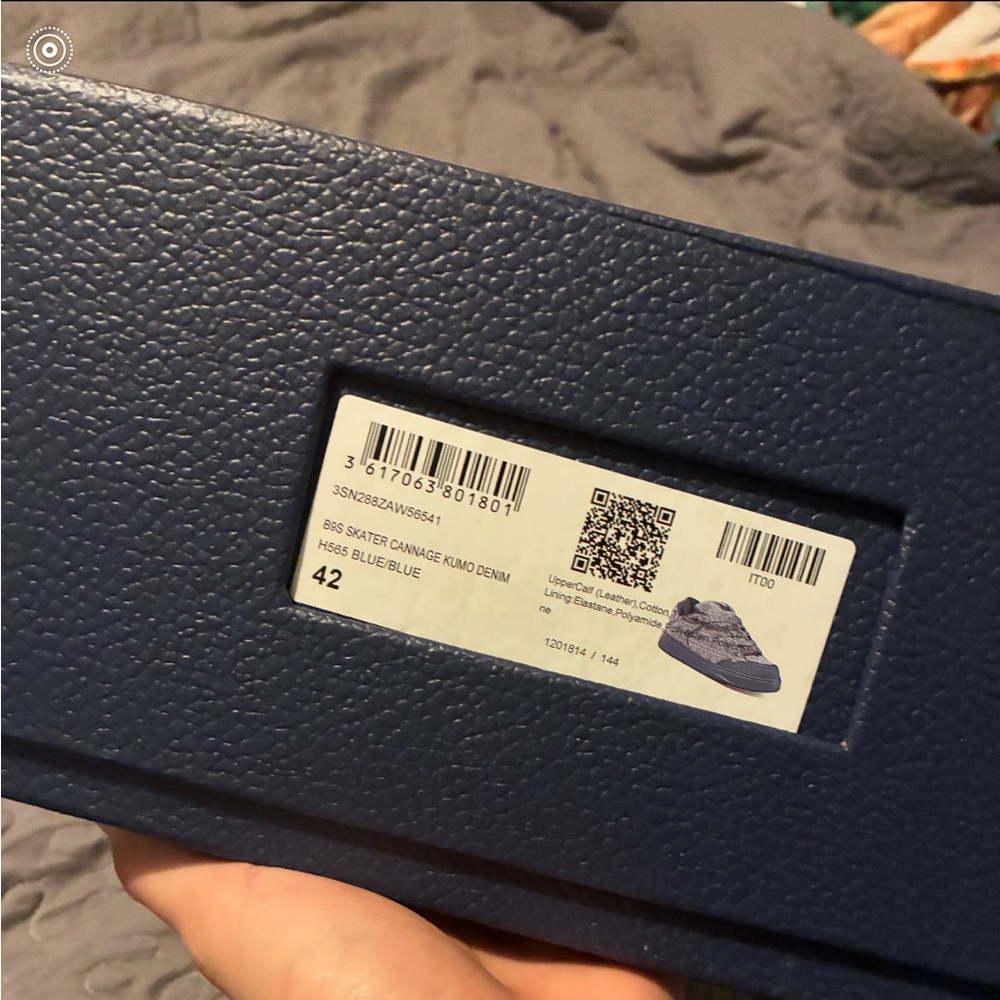 Blue Sneakers in Box